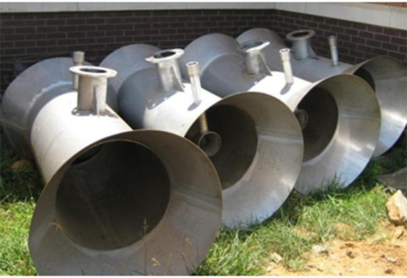 Venturi mixers awaiting install