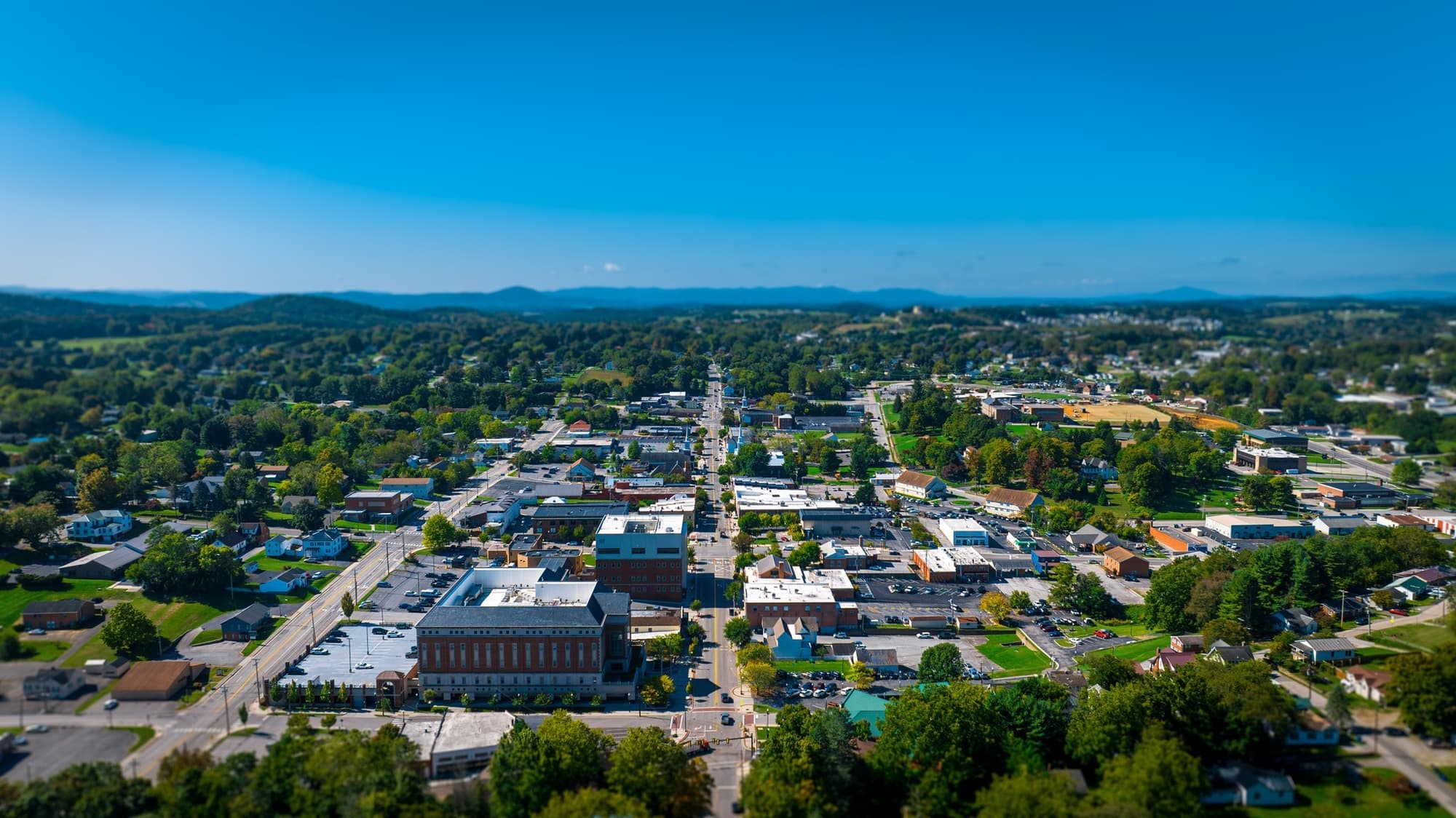 Christiansburg panorama from town FB page