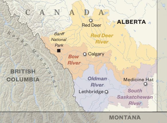 A Lberta Canada map2